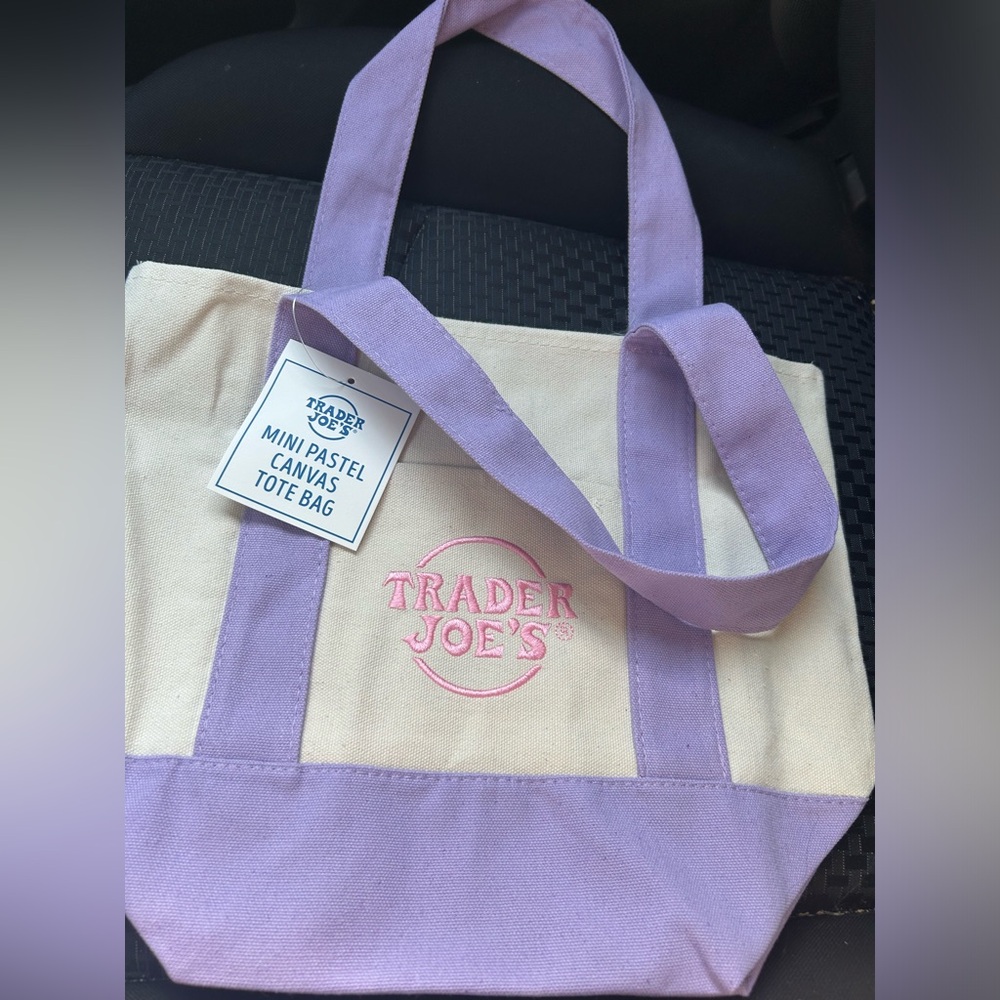 Trader Joe’s Mini Tote Bag - Pastel Purple
